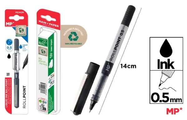 G5 STYLO À BILLE À ENCRE LIQUIDE NOIR
