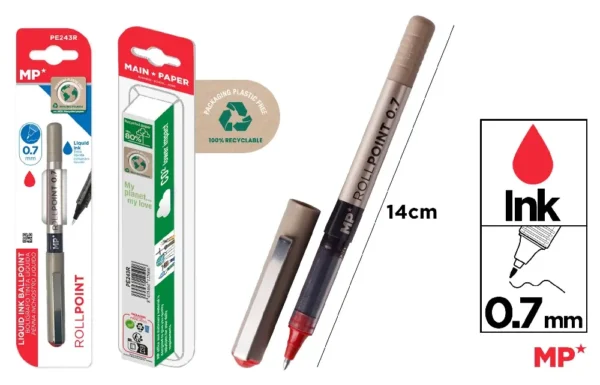 G7 STYLO À BILLE À ENCRE LIQUIDE ROUGE
