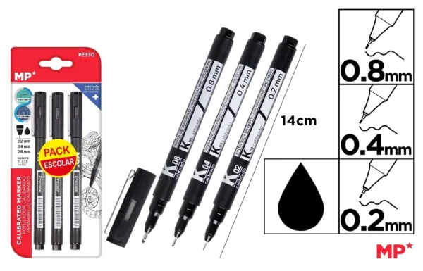 PACK MARQUEUR CALIBRÉ 0.2  0.4  0.8