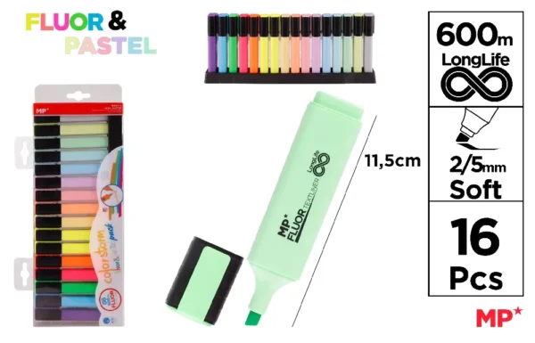 SURLIGNEUR COLOR STORM PACK 16 Unités.