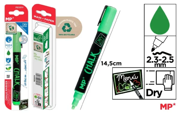MARQUEUR À CRAIE LIQUIDE NETTOYAGE À SEC