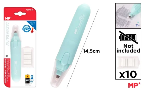 GOMME AUTOMATIQUE AVEC RECHARGES.