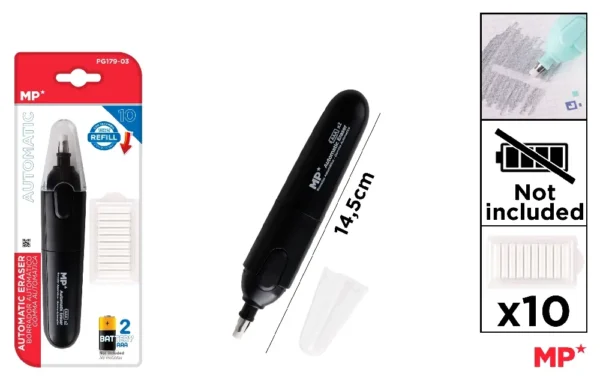 GOMME AUTOMATIQUE AVEC RECHARGES.