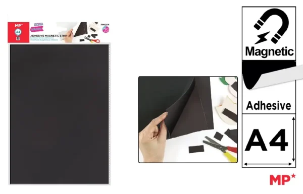 FEUILLE ADHÉSIVE AIMANTÉE A4.