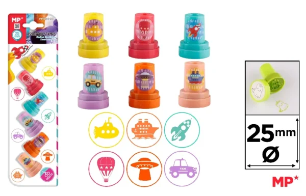 TAMPONS ENFANTS MOYENS DE TRANSPORT.