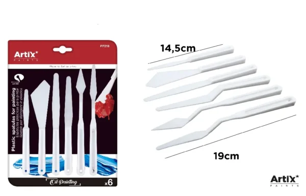 SPATULES DE PEINTURE EN PLASTIQUE.