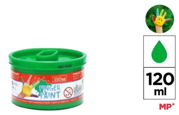 PEINTURE À DOIGTS 120 ml VERT