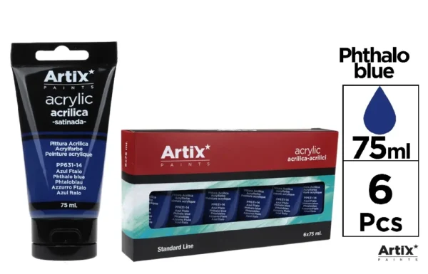 PEINTURE ACRYLIQUE BLEU DE PTALO 75 ml