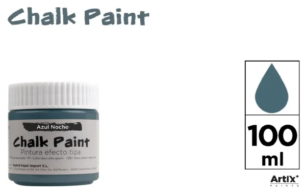 PEINTURE EFFET CRAIE 100 ml BLEU NUIT