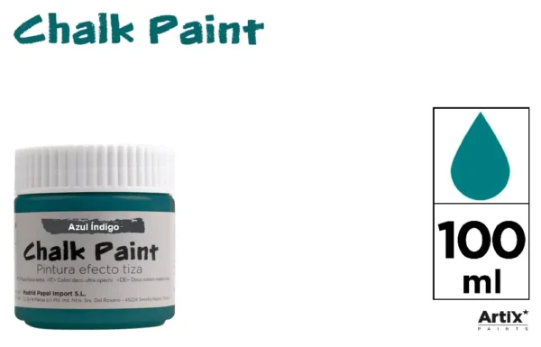 PEINTURE EFFET CRAIE 100 ml BLEU INDIGO