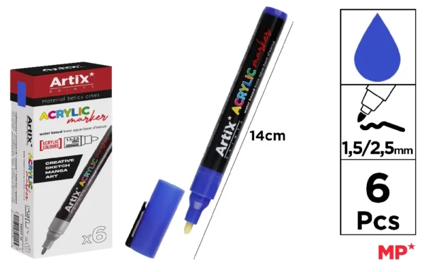 MARQUEUR ACRYLIQUE COBALT.
