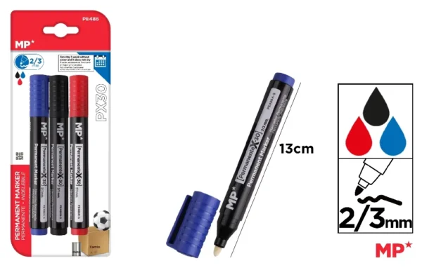 MARQUEUR PERMANENT PACK ÉCONOMIQUE DE 3.