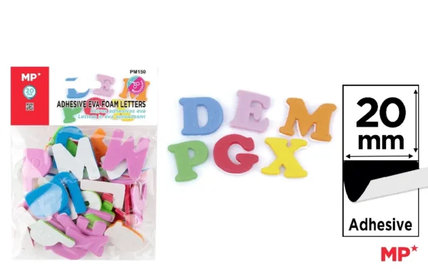 LETTRES ADHÉSIVES EN MOUSSE EVA.