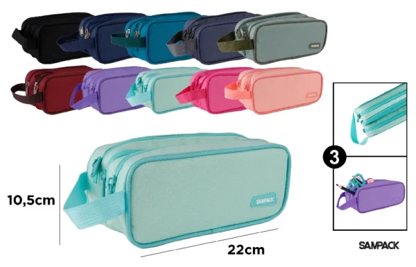 SAMPACK TROUSSE À TROIS FERMETURES ÉCLAI