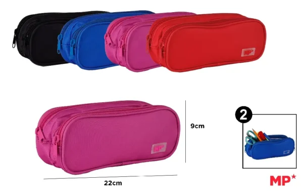 MP TROUSSE À CRAYONS À DOUBLE FERMETURE