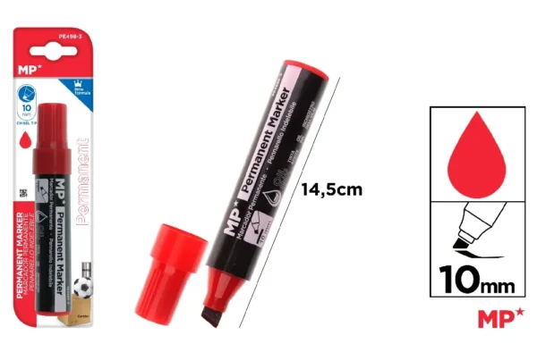 MARQUEUR PERMANENT NON SEC ROUGE.