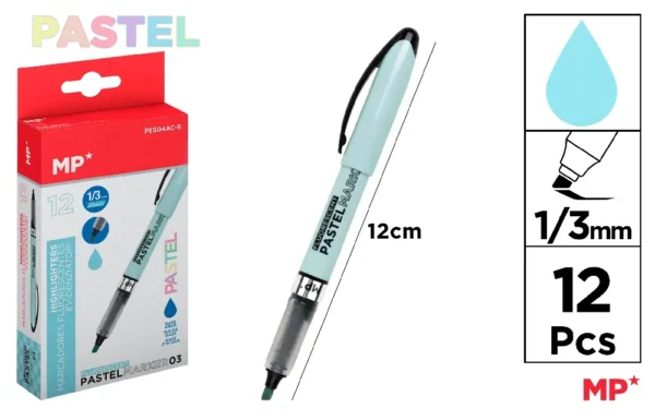 MARQUEUR PASTEL BLEU CLAIR.