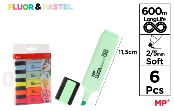 SURLIGNEUR TEXTLINER SUNSET PACK 6 Unité