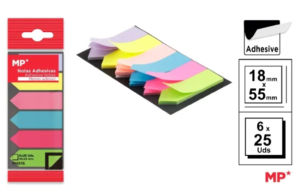 MARQUE-PAGES ADHÉSIVES REPOSITIONNABLES