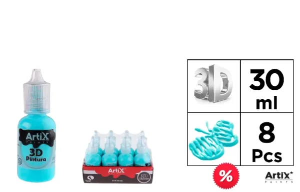 TABLEAU 3D ARTISANAT TURQUOISE