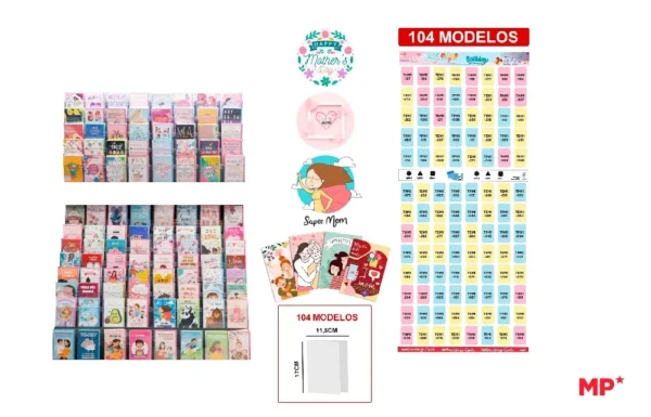 CARTES DE FÊTE DES MÈRES F.