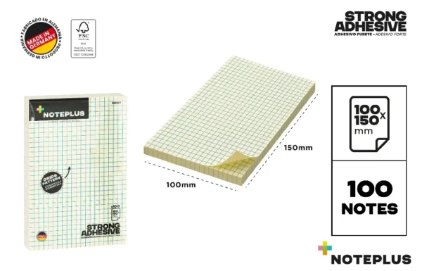NOTAS ADH. AMARILLO 100 x 150 MM 100H