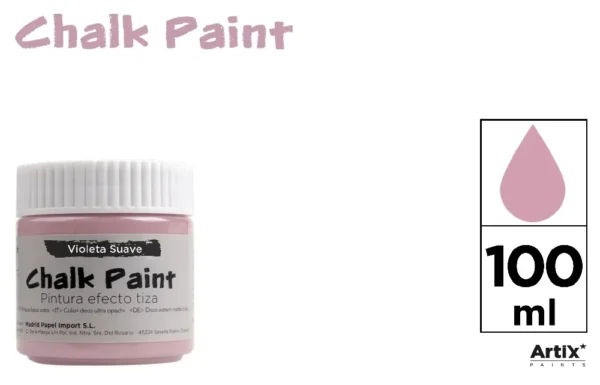 PEINTURE EFFET CRAIE 100 ml VIOLET DOUX