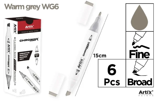 MARQUEUR CHROMAX CRÉATIF À DOUBLE POINTE