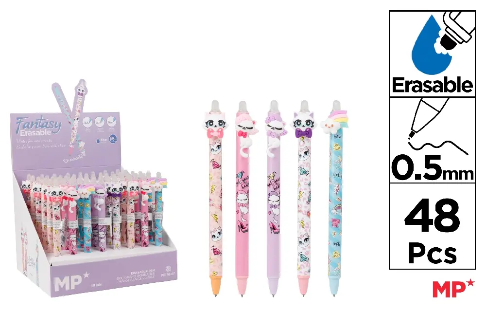 PRÉSENTOIRE STYLOS EFFAÇABLES FANTAISIE