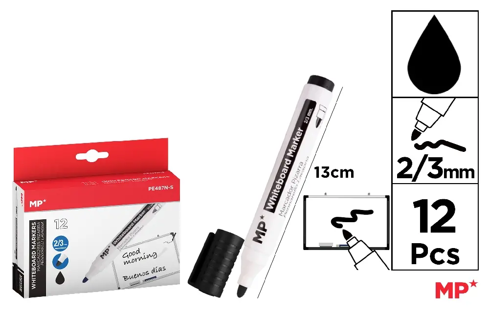 MARQUEUR POUR TABLEAU BLANC COULEUR NOIR