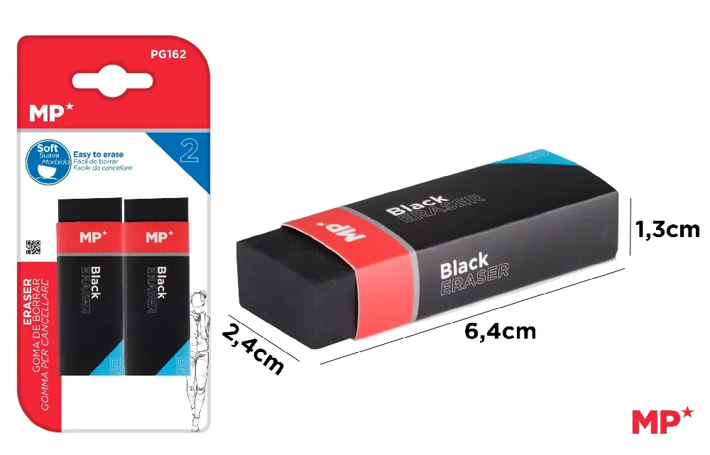 GOMME NOIR 2 Unités.