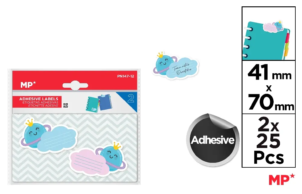 ÉTIQUETTES ADHÉSIVES.