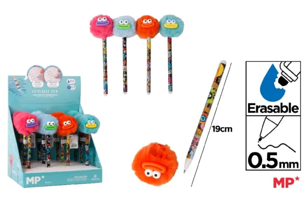 ERASABLE CHRISTMAS PEN 12PCS