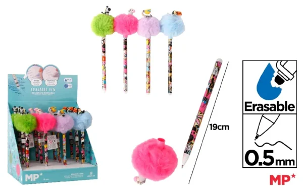 ERASABLE CHRISTMAS PEN 12PCS