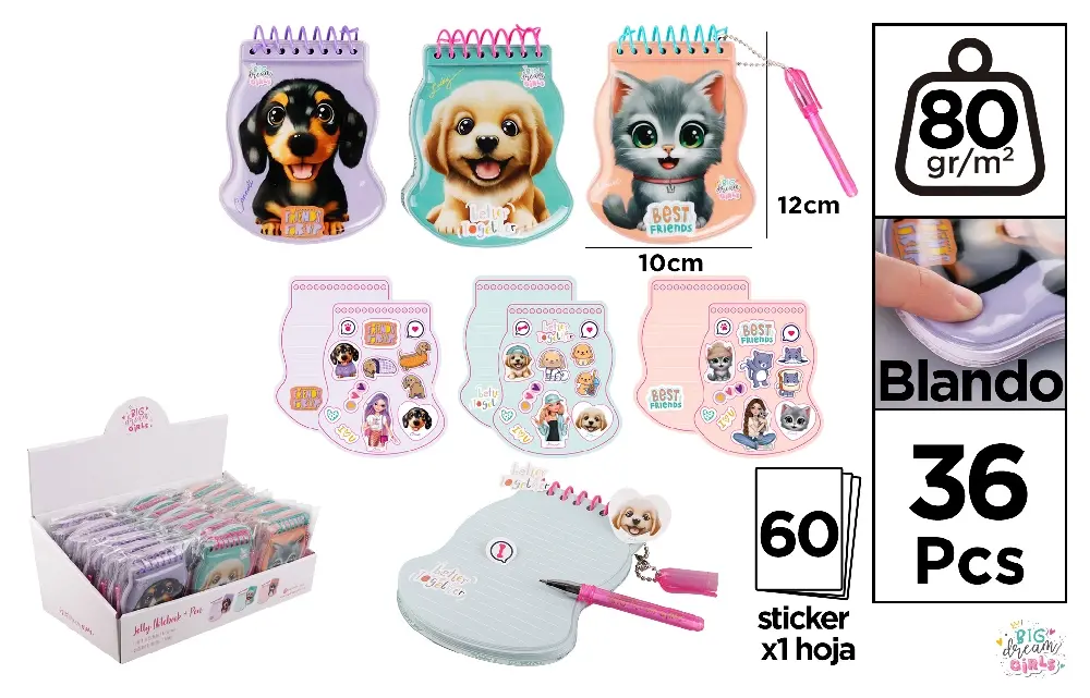 CARNET À SPIRALE BDG AVEC COUVERTURE EN.