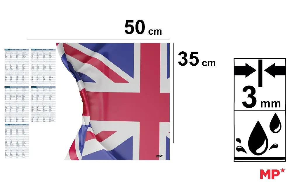 SOUS-MAIN DE BUREAU 35 x 50 cm 6 Unités