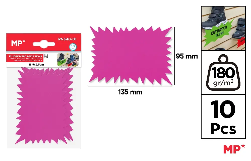 ÉTIQUETTES DE PRIX FLUOR