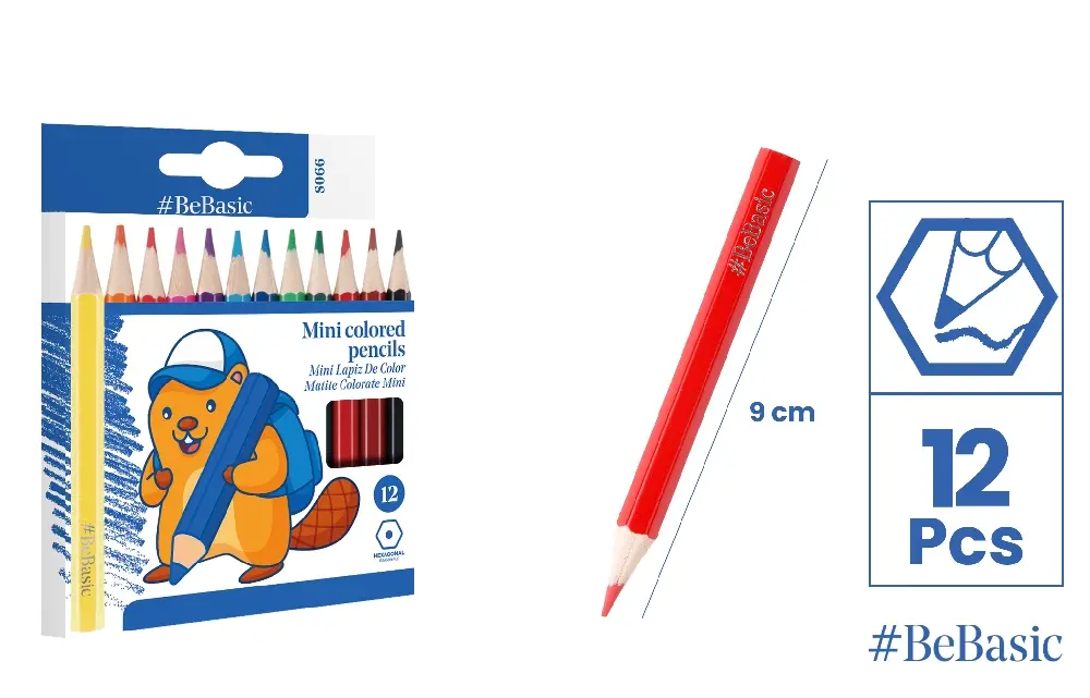 CRAYON DE COULEUR 12 Unités.