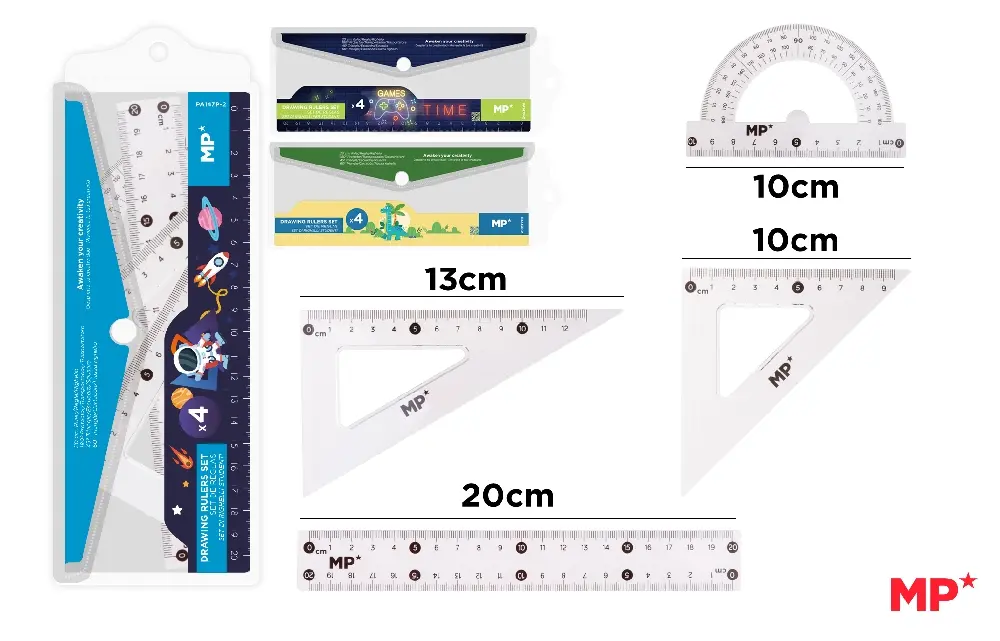 RÈGLES DE DESSIN 4 PIÈCES