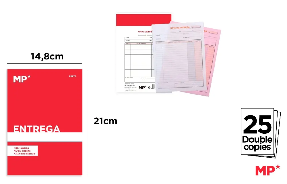 CARNET DE BON D ENLÈVEMENT 14,8 x 21 cm.