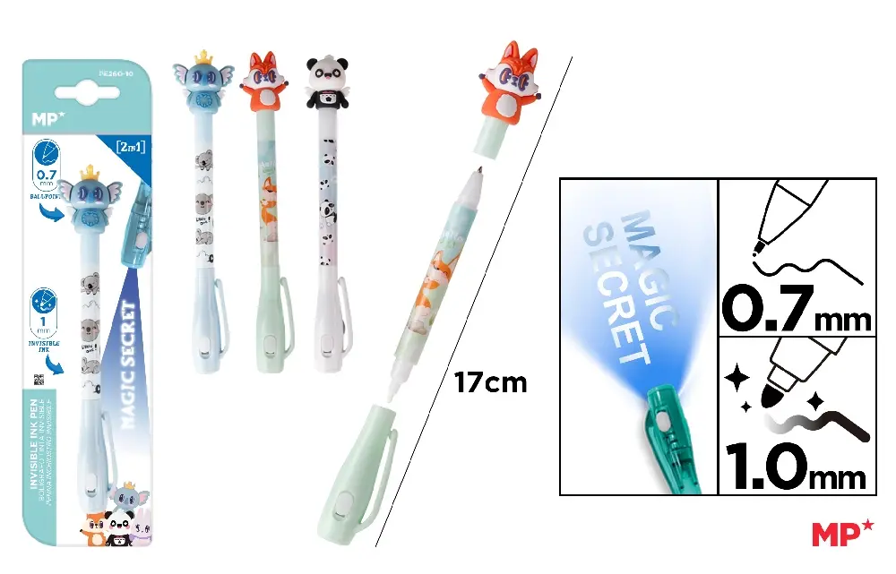 STYLO À ENCRE INVISIBLE MAGIC SECRET 2 E