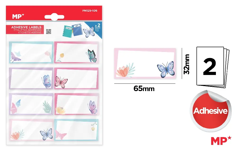 ÉTIQUETTES ADHÉSIVES DÉCO PERSONNALISABL