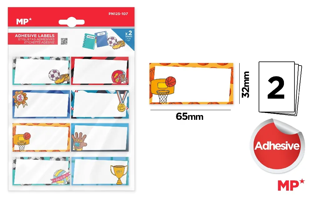 ÉTIQUETTES ADHÉSIVES DÉCO PERSONNALISABL