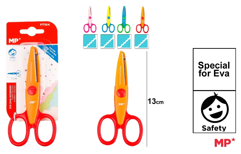 CISEAUX ÉCOLE ZIGZAG.