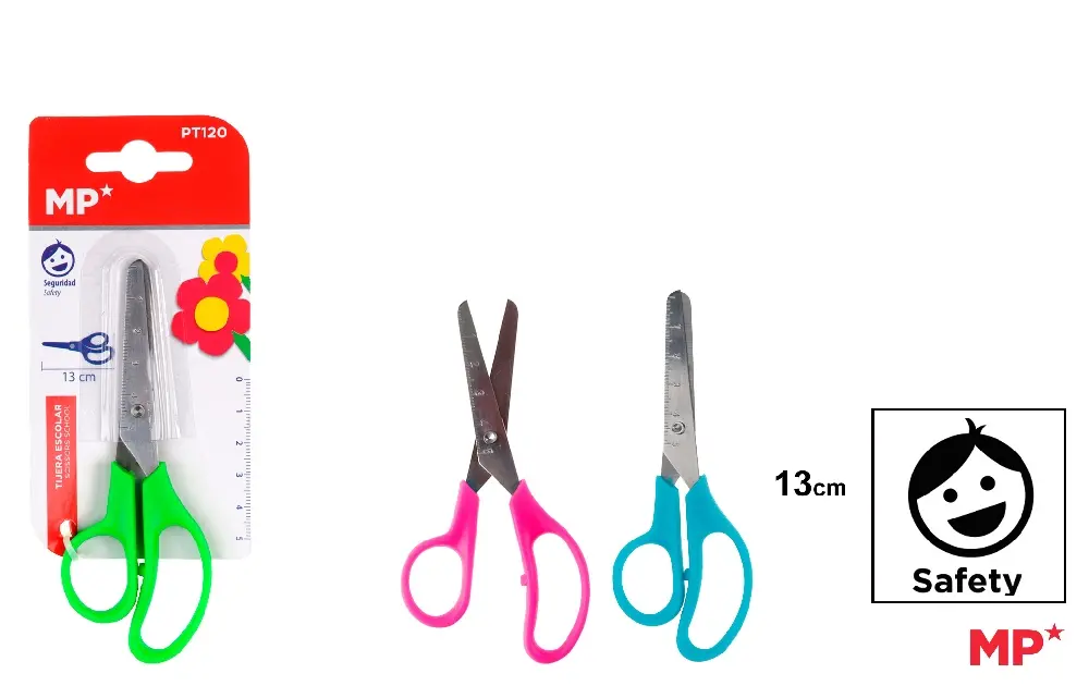 CISEAUX ÉCOLE À BOUT ROND 13 cm