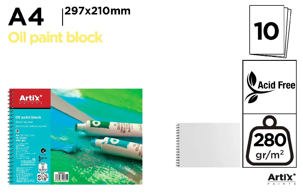BLOC HUILE 10 FEUILLES A4