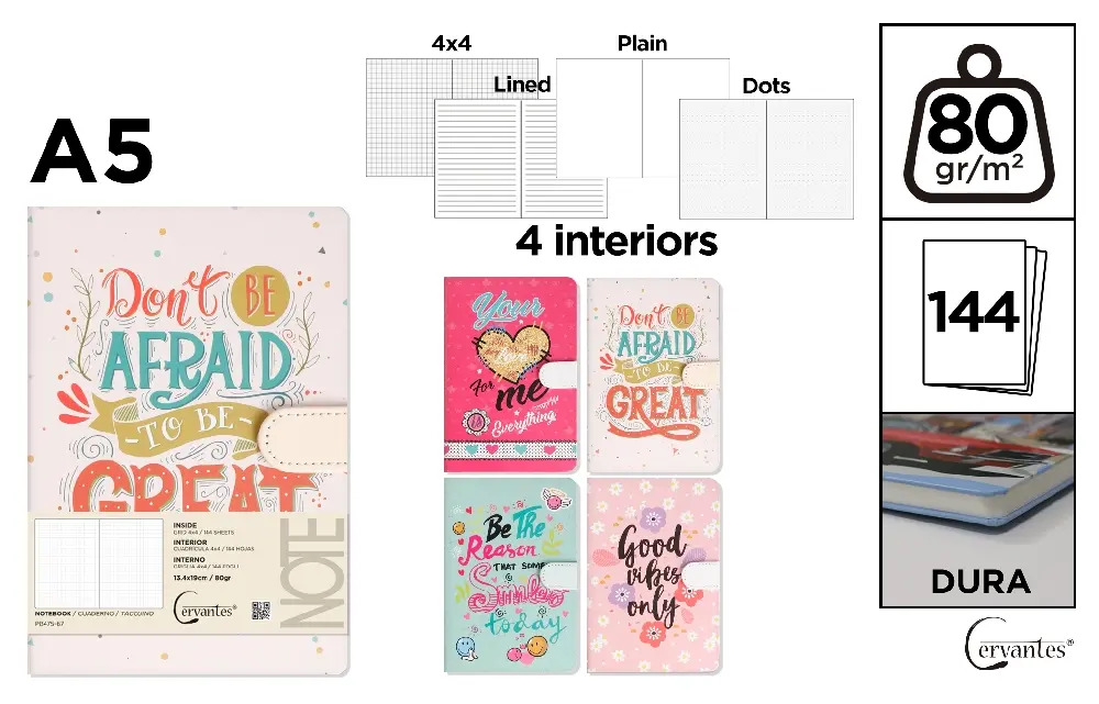 CAHIER DÉCORÉ 13,4 x 19 cm