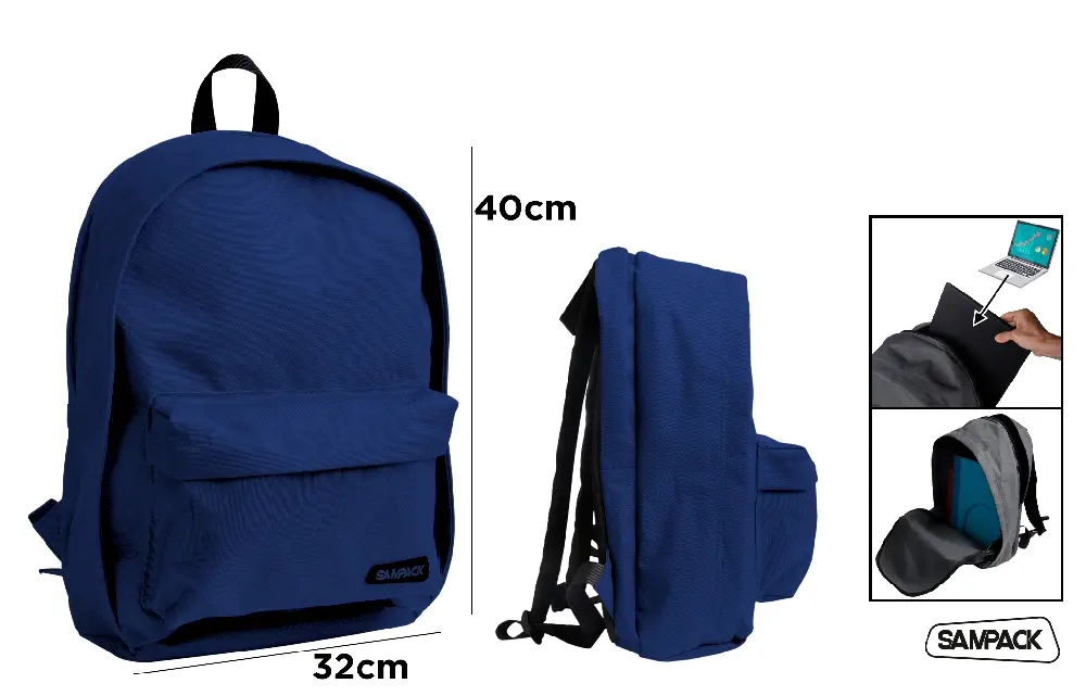 SAC À DOS SCOLAIRE POUR ORDINATEUR PORTA