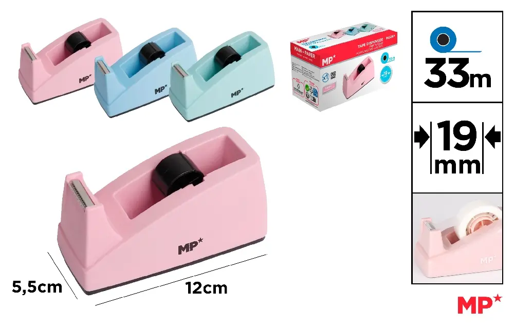 PORTE-RUBAN PASTEL 118 x 55 x 58 mm