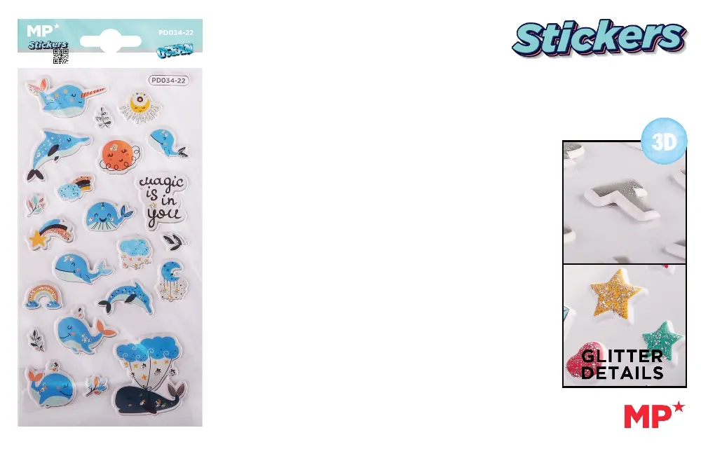 AUTOCOLLANTS EN RELIEF STICKERS OCÉAN.